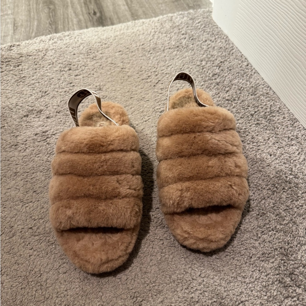 Cozy Tan Furry Women's Slippers